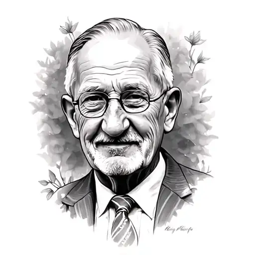 memorial for my grandpa Peter who died on Jan 4 2026 tattoo design idea