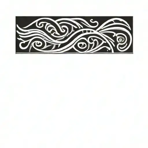 pictish wave band tattoo tattoo design idea