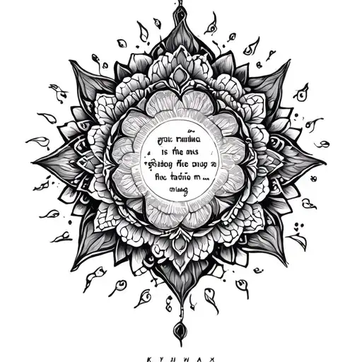 Karma Sanskrit quotes tattoo design idea