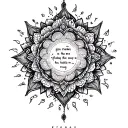 Karma Sanskrit quotes tattoo design idea