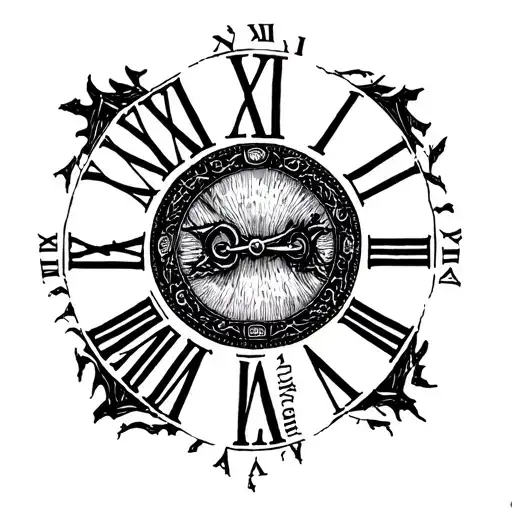 1991 Roman Numerals tattoo design idea
