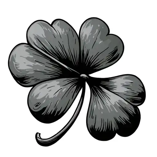 "T l a n l" clover at 5 leaf clover tattoo design idea