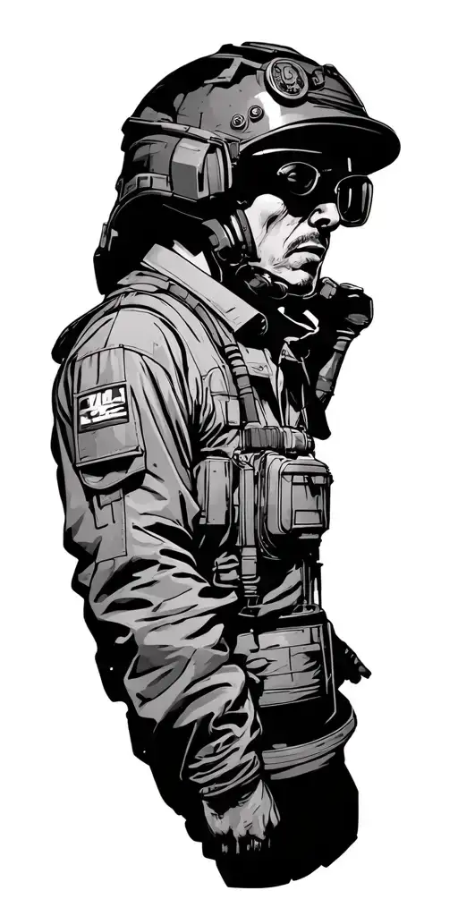 Brought up in care, joined army, worked under ground tunnelling, worked in oil rigs. Formed an elevator company  tattoo design idea