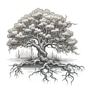poison tree tattoo design idea