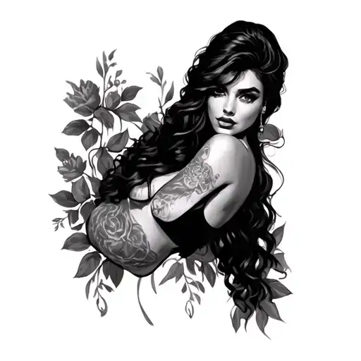 Prostitute tattoo design idea