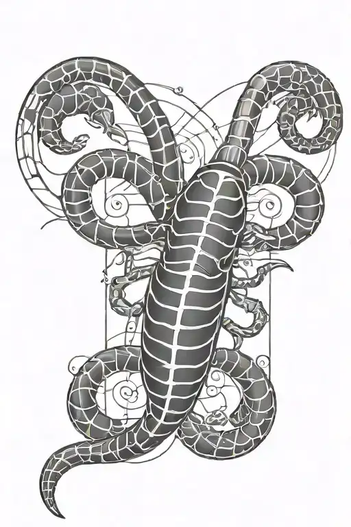 Scorpio Astrology Tattoo Forearm, Water, Pluto, Mars, Zodiac Symbol, Detailed, Vertical tattoo design idea
