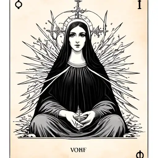 High Priestess Tarot tattoo design idea