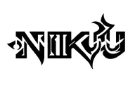 "Niku" name hidden tattoo design idea
