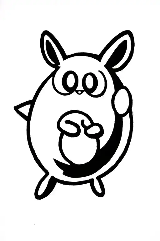 studio ghibli cute ambiguous creature tattoo design idea