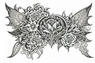 stencil art tattoo design idea