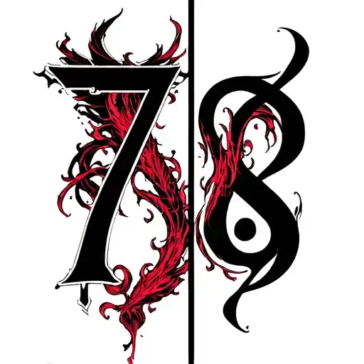seven deadly sins vs 7 heavenly virtues tattoo design idea