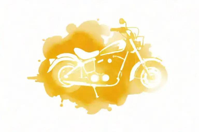 adventure motorcycle tattoo design idea