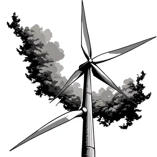 wind turbines West Virginia tattoo design idea