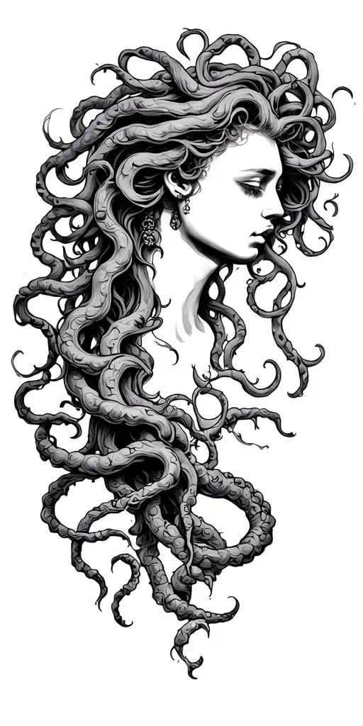 Medusa tattoo design idea
