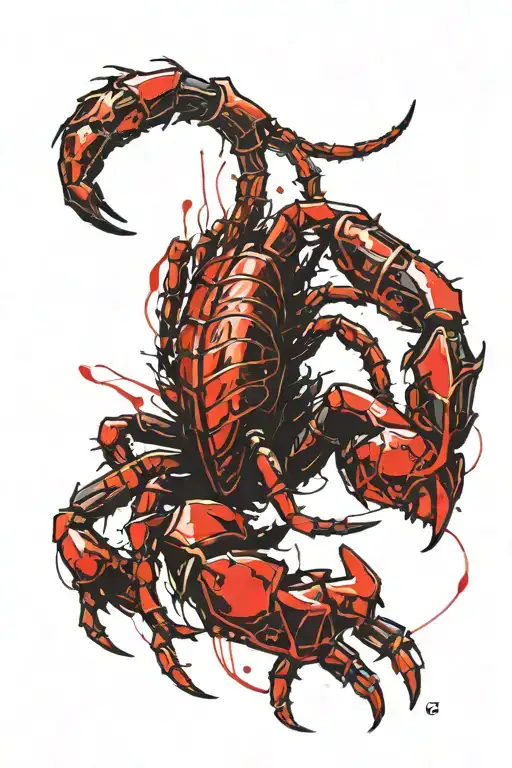 scorpion tattoo design idea
