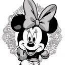 Minnie Mouse tattoo design idea