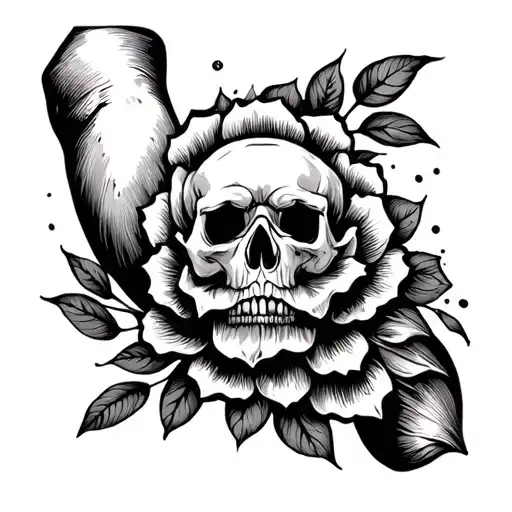 Traditional Elbow tattoo design idea