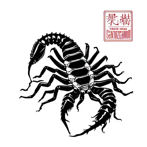 tokyo ghoul centipede tattoo design idea