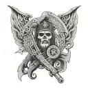 sons of anarchy symbol tattoo design idea