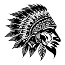 Cherokee tribal patterns tattoo design idea