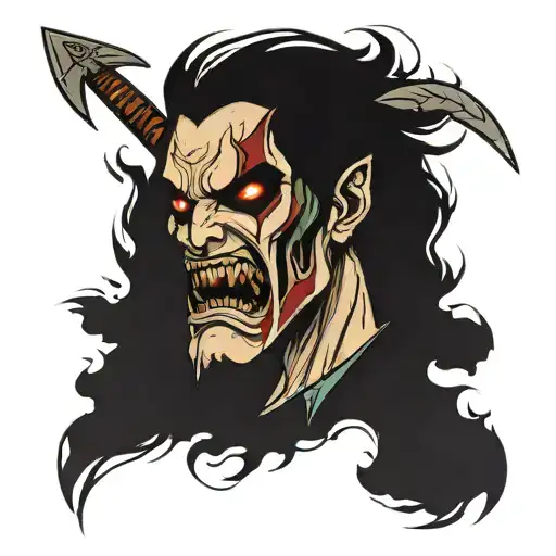 be furious and attack the titans tattoo design idea