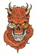hell tattoo design idea