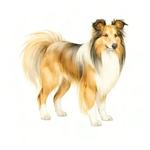 Sheltie tattoo design idea