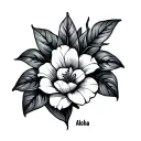 Aloha tattoo design idea