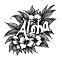 Aloha tattoo design idea