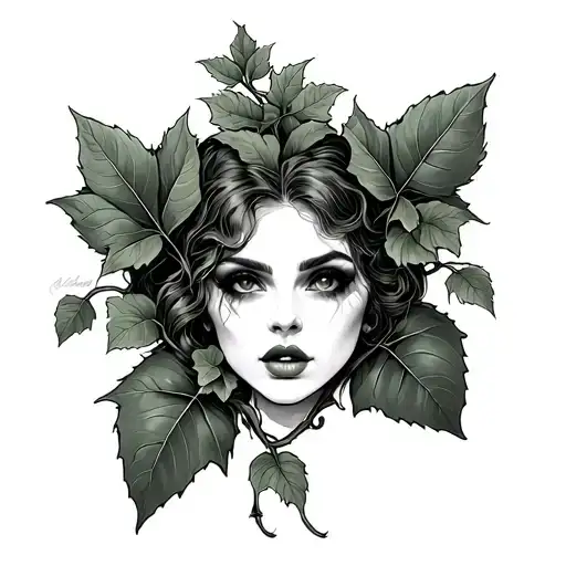 Poison Ivy Vine tattoo design idea