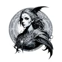 aard, yrden, igne, quest, axis incorporate tattoo design idea