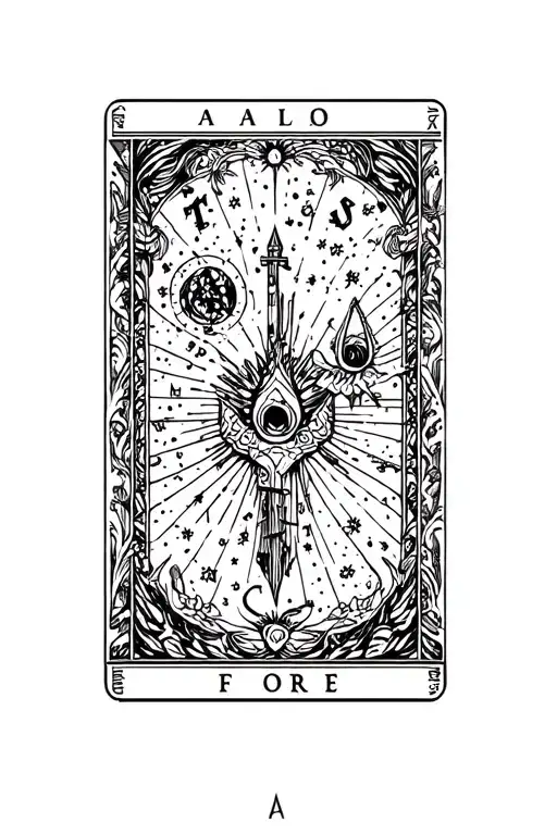 Tarot Map of Fortune tattoo design idea