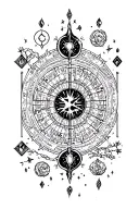 Tarot Map of Fortune tattoo design idea