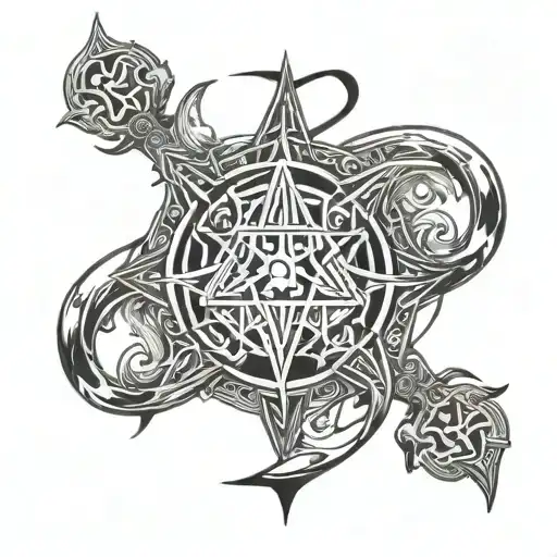 Protection Sigil tattoo design idea