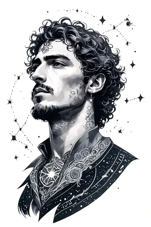 Jose virgo constellation tattoo design idea