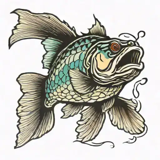 Walleye tattoo design idea
