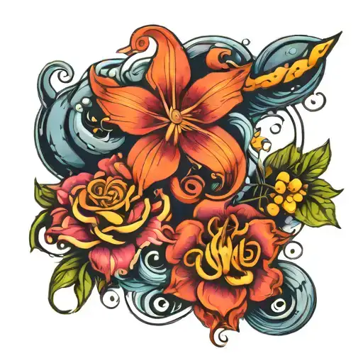 AQUARIUS, ARIES SCORPIO, LIBRA AND MOON tattoo design idea