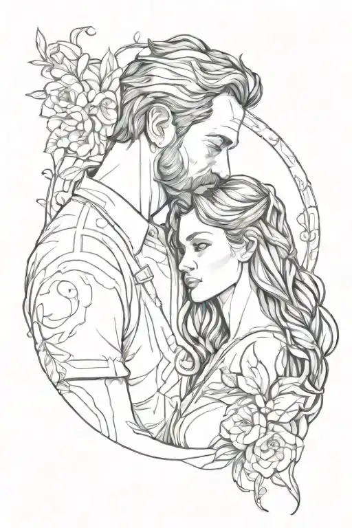 father to daughter tattoo tattoo design idea