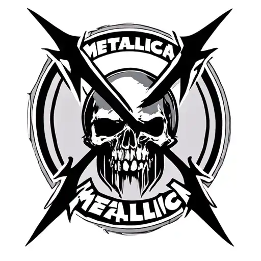 Metallica logo tattoo design idea