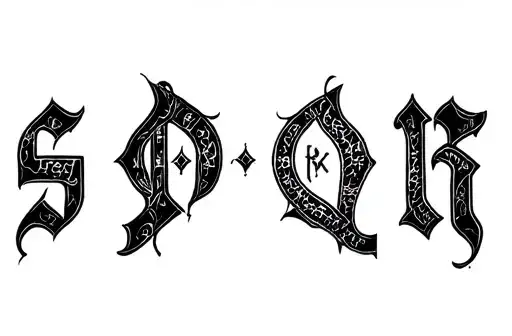 "spqr" tattoo design idea