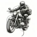 biker tattoo design idea
