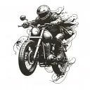 biker tattoo design idea