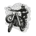 biker tattoo design idea
