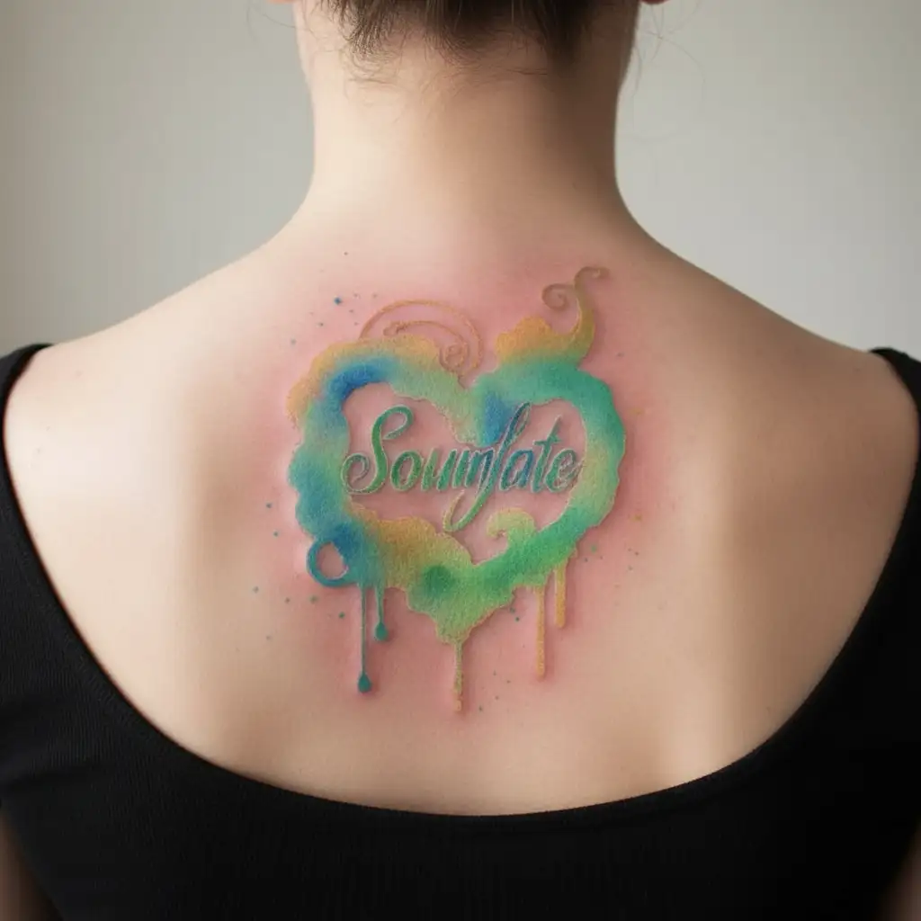 soulmate love eternal tattoo design idea