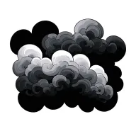 cloud tattoo design idea