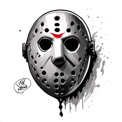 Jason Voorhees mask tattoo design idea