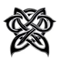 Celtic Father Daughter Knot tattoo design idea