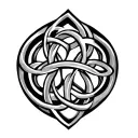 Celtic Father Daughter Knot tattoo design idea