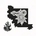 Arizona and new mexico tattoo design idea