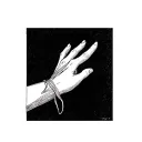 A simple, delicate design of a tiny hand wrapped around your finger, perhaps with thin lines and soft shading. You could tattoo design idea